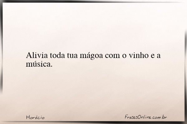 Frase de Horácio