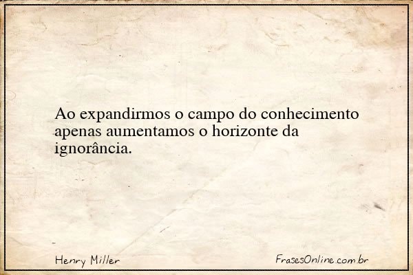 Frase de Henry Miller