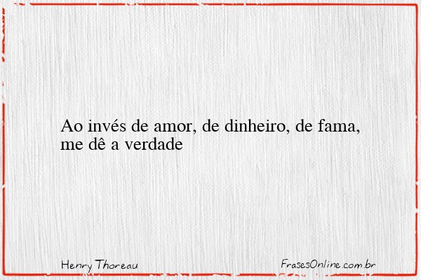 Frase de Henry Thoreau