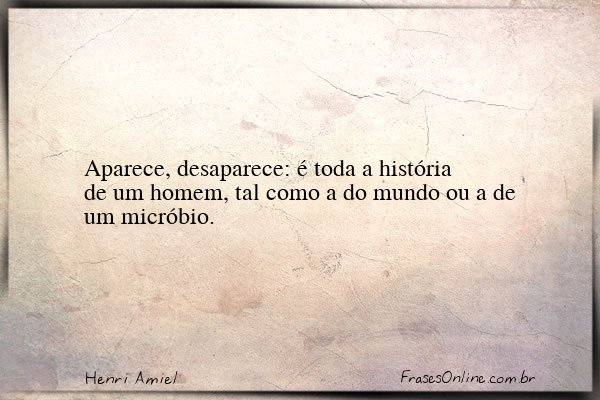 Frase de Henri Amiel