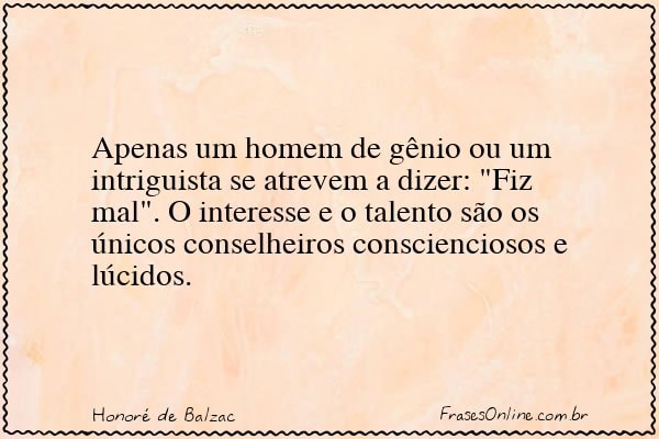 Frase de Honoré de Balzac