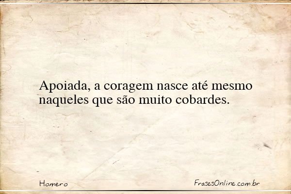 Frase de Homero