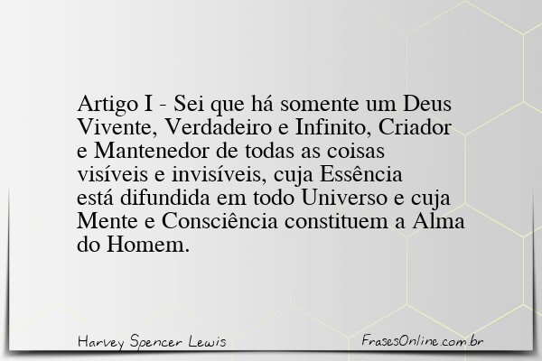 Frase de Harvey Spencer Lewis