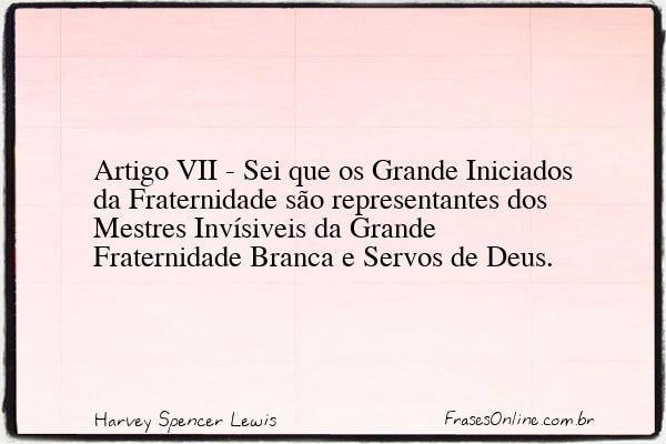 Frase de Harvey Spencer Lewis