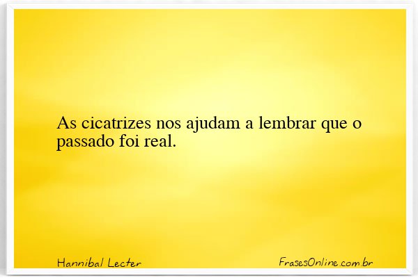 Frase de Hannibal Lecter