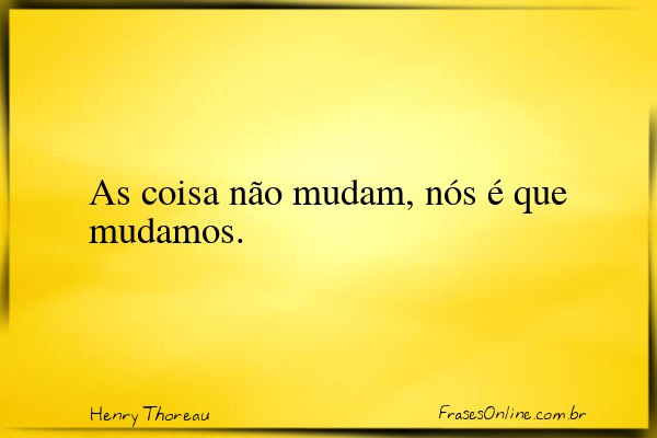 Frase de Henry Thoreau