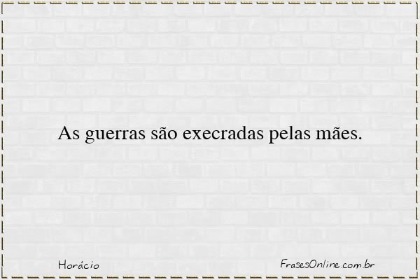 Frase de Horácio