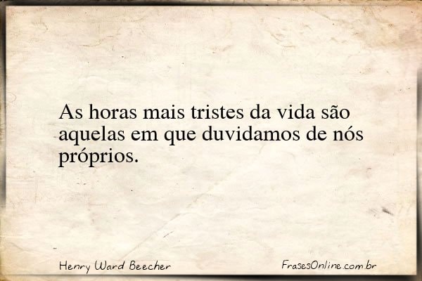 Frase de Henry Ward Beecher