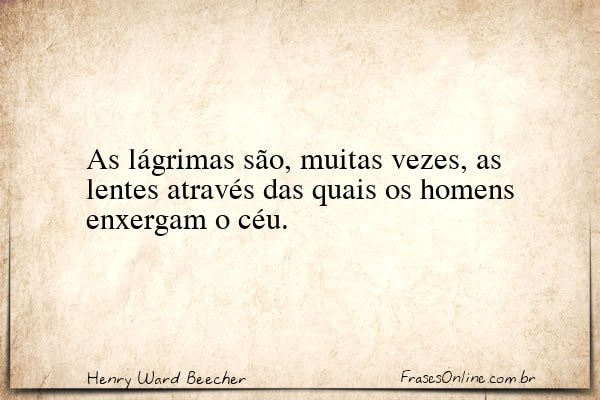 Frase de Henry Ward Beecher