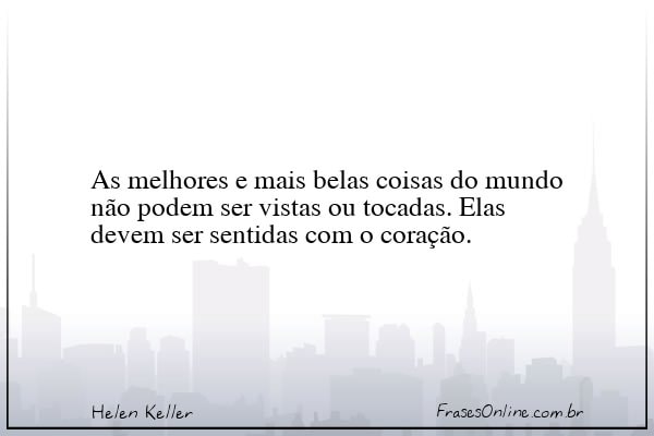 Frase de Helen Keller