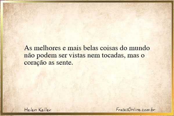 Frase de Helen Keller