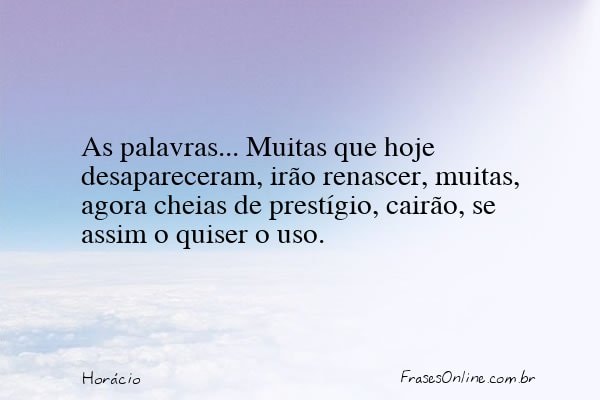 Frase de Horácio