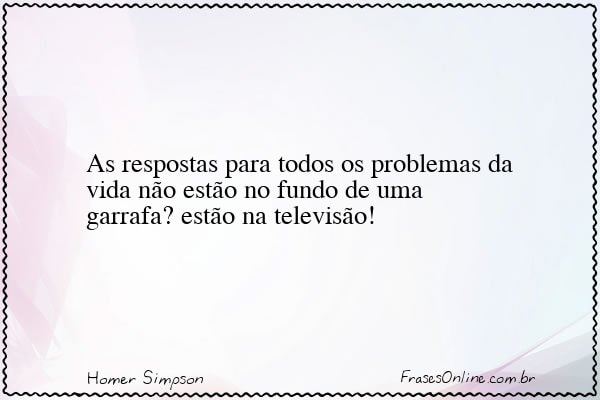 Frase de Homer Simpson