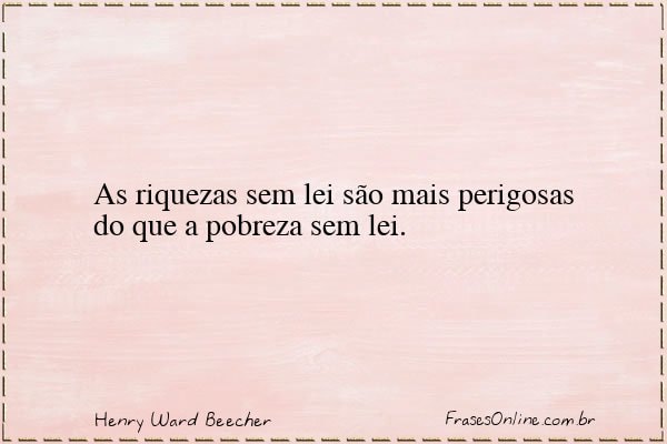 Frase de Henry Ward Beecher
