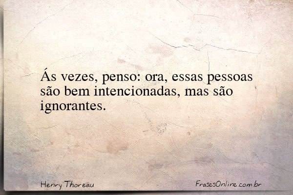 Frase de Henry Thoreau