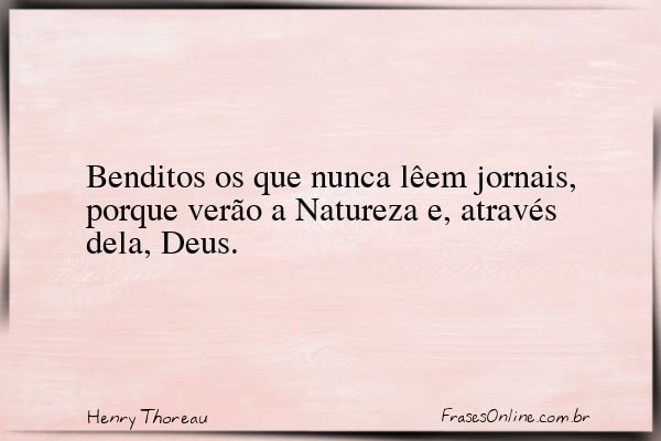 Frase de Henry Thoreau