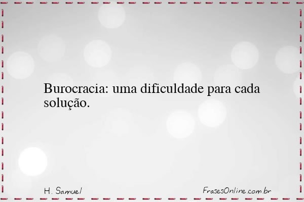 Frase de H. Samuel