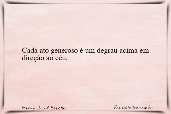 Frase de Henry Ward Beecher