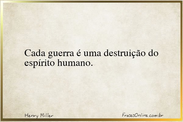 Frase de Henry Miller