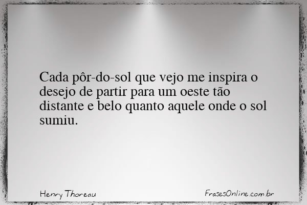 Frase de Henry Thoreau