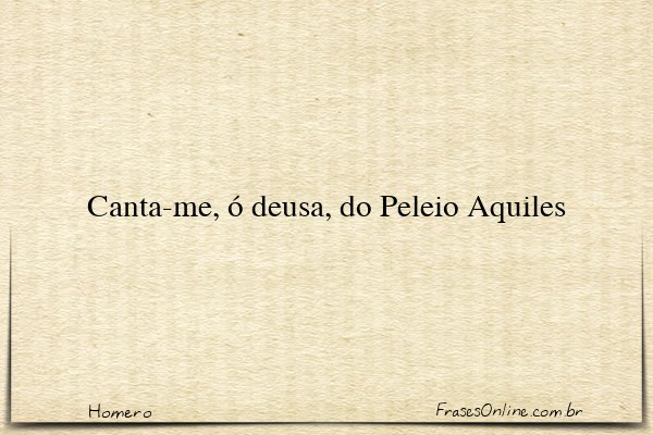 Frase de Homero