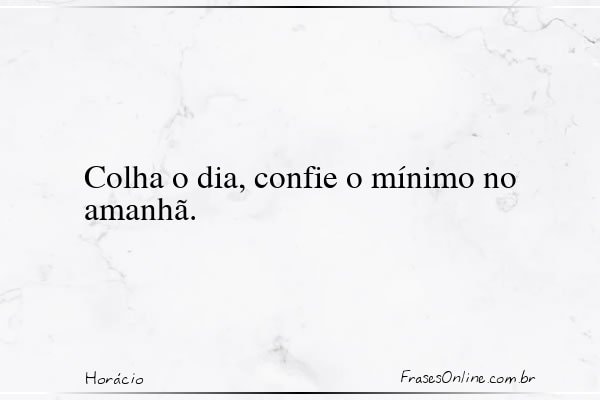 Frase de Horácio