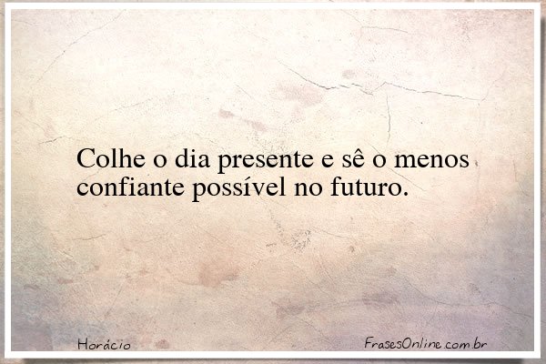 Frase de Horácio