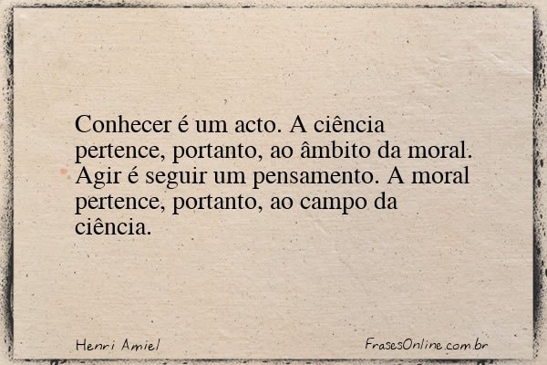 Frase de Henri Amiel