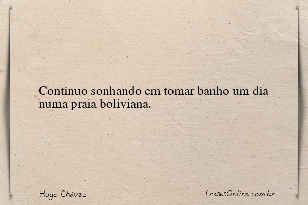 Frase de Hugo Chávez