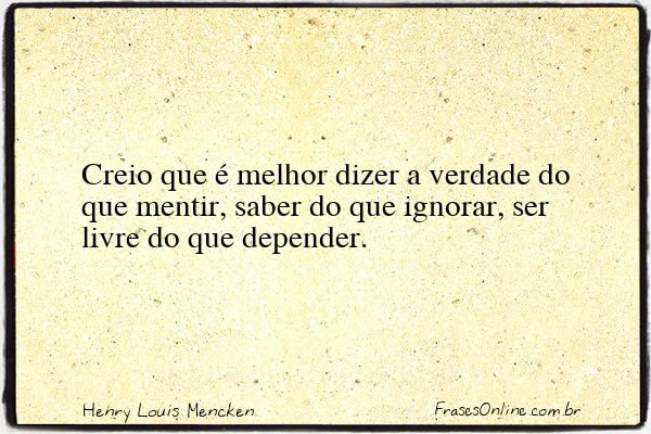 Frase de Henry Louis Mencken