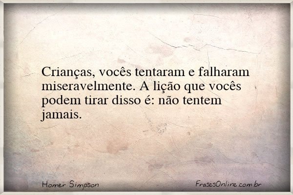 Frase de Homer Simpson