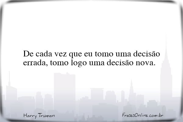 Frase de Harry Truman