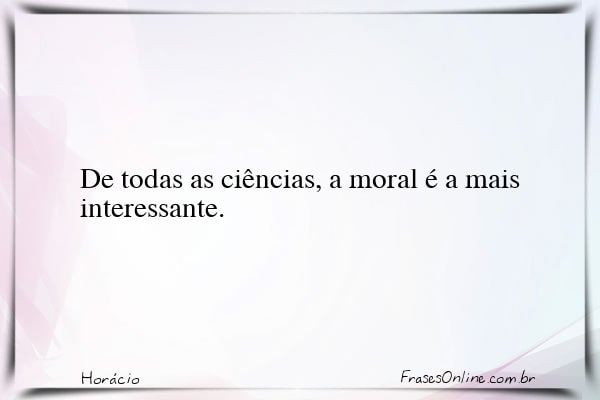 Frase de Horácio