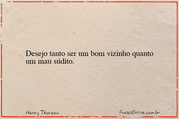 Frase de Henry Thoreau