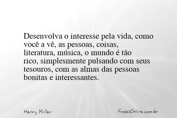 Frase de Henry Miller