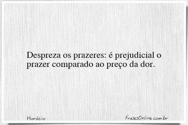 Frase de Horácio
