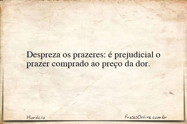 Frase de Horácio