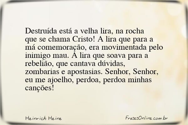 Frase de Heinrich Heine