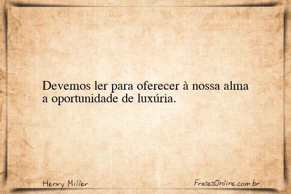 Frase de Henry Miller