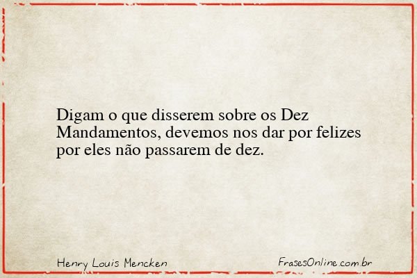 Frase de Henry Louis Mencken