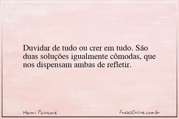 Frase de Henri Poincaré