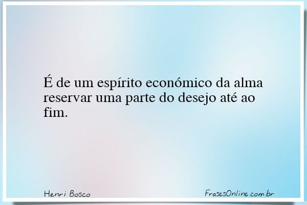 Frase de Henri Bosco