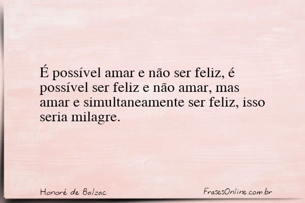 Frase de Honoré de Balzac