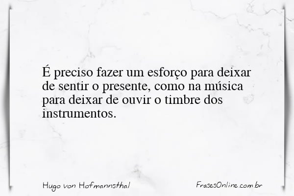Frase de Hugo von Hofmannsthal