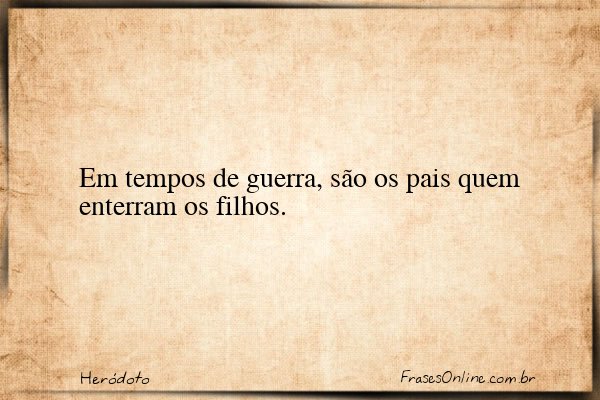 Frase de Heródoto