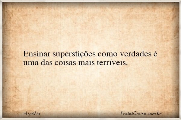 Frase de Hipátia