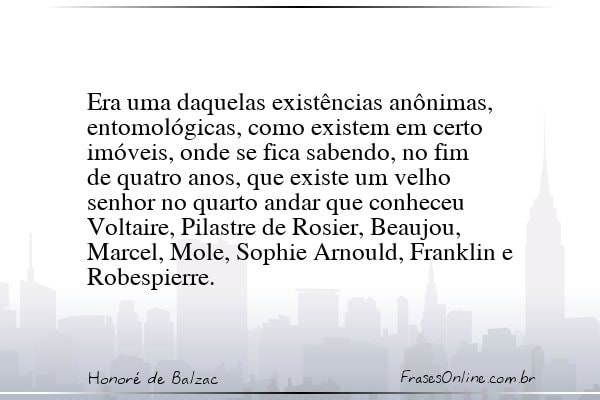 Frase de Honoré de Balzac