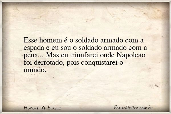 Frase de Honoré de Balzac