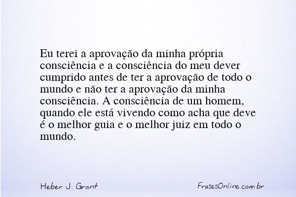 Frase de Heber J. Grant