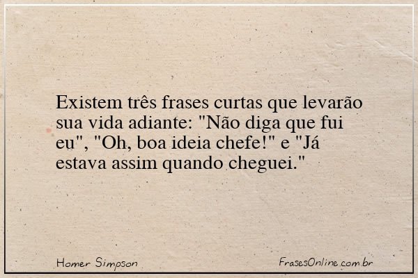 Frase de Homer Simpson